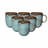 like. by Villeroy & Boch Lave Becher mit Henkel 400 ml 6er Set - Glacé