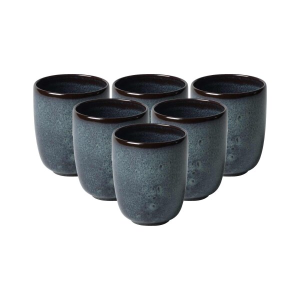 like. by Villeroy & Boch Lave Kaffeebecher 400 ml 6er Set - Gris