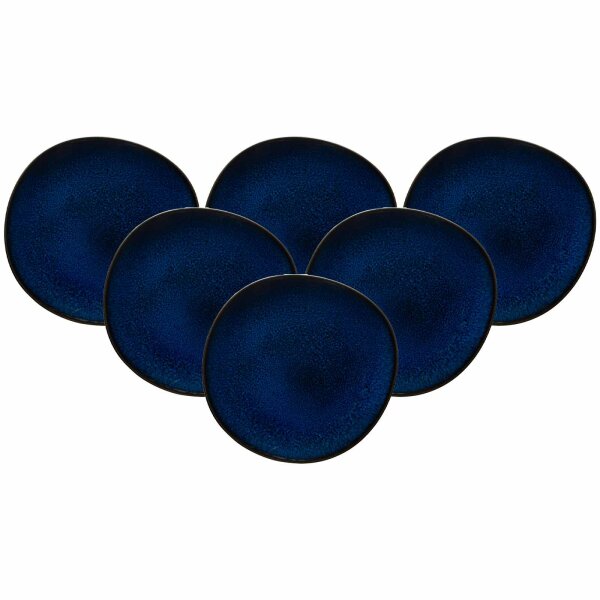 like. by Villeroy & Boch Lave Frühstücksteller ø 23 cm 6er Set - Bleu