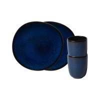 like. by Villeroy & Boch Lave Frühstücks-Set 4-teilig - Bleu