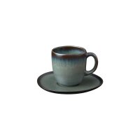 like. by Villeroy & Boch Lave Kaffeetasse mit Untertasse 190 ml - Gris