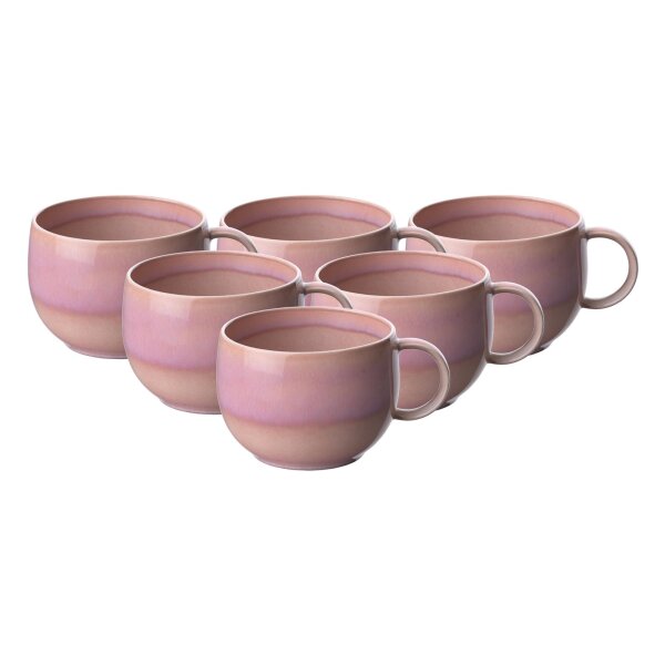 like. by Villeroy & Boch Perlemor Coral Kaffeetasse 190 ml 6er Set