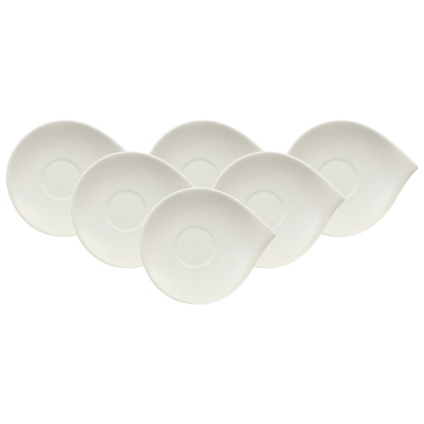Villeroy & Boch Flow Kaffeeuntertasse 18 x 15 cm 6er Set
