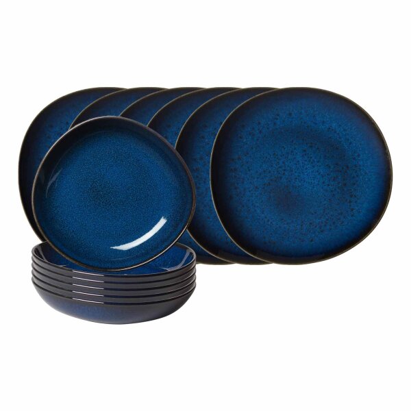 like. by Villeroy & Boch Lave Tafel-Set 12-teilig - Bleu