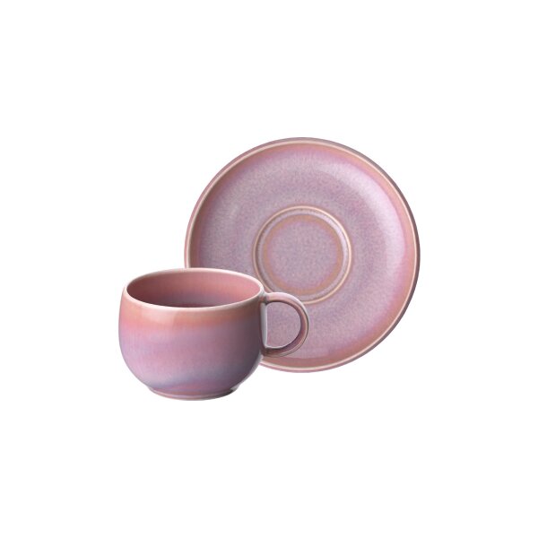 like. by Villeroy & Boch Perlemor Coral Espressotasse mit Untertasse 60 ml