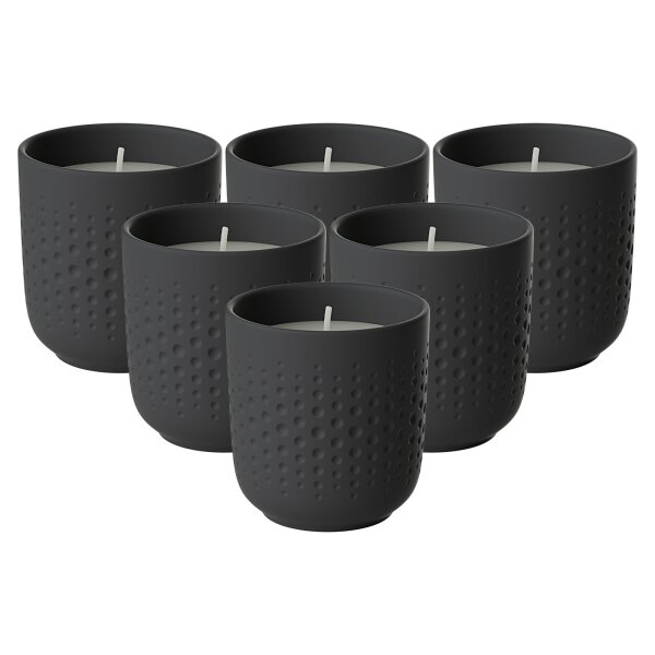 Villeroy & Boch Manufacture Collier noir Duftkerze Perle Adventure 6er Set