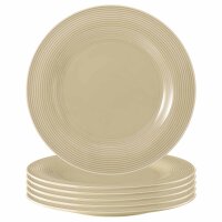 Seltmann Weiden Beat Color Glaze Speiseteller ø 27,7 cm 6er Set - Sandbeige