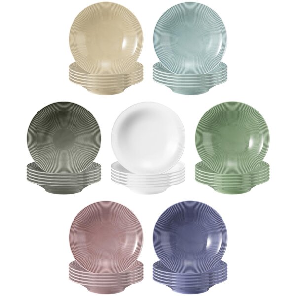 Seltmann Weiden Beat Color Glaze Suppenteller ø 22,5 cm 6er Set - Variante