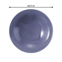 Seltmann Weiden Beat Color Glaze Suppenteller ø 22,5 cm 6er Set - Fliederblau