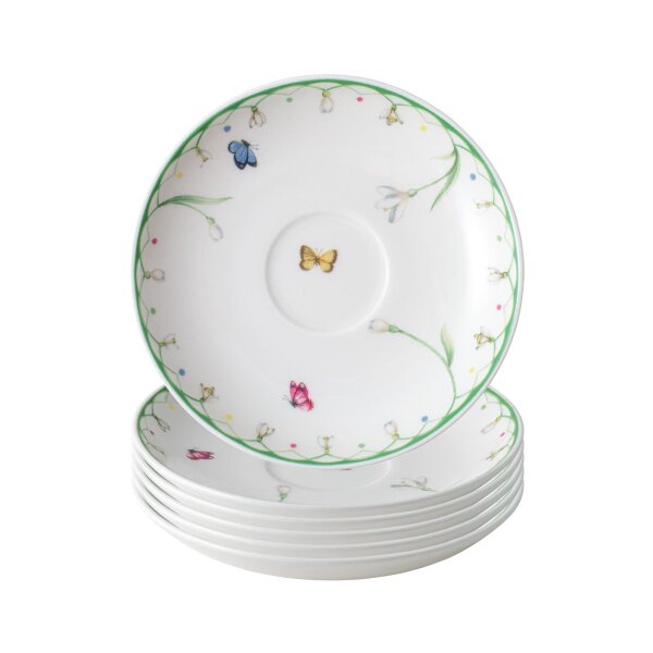 Villeroy & Boch Colourful Spring Mokka- / Espressountertasse ø 11,7 cm 6er Set