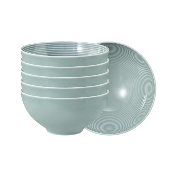 Seltmann Weiden Beat Color Glaze Müslischale ø 15,7 cm 6er Set - Arktisblau