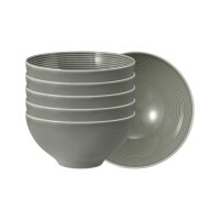 Seltmann Weiden Beat Color Glaze Müslischale ø 15,7 cm 6er Set - Perlgrau
