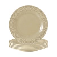 Seltmann Weiden Beat Color Glaze Frühstücksteller ø 23,3 cm 6er Set - Sandbeige