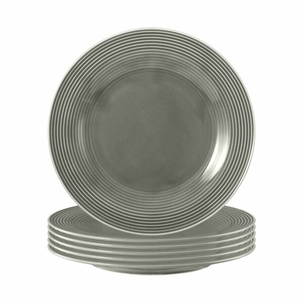 Seltmann Weiden Beat Color Glaze Frühstücksteller ø 23,3 cm 6er Set - Perlgrau