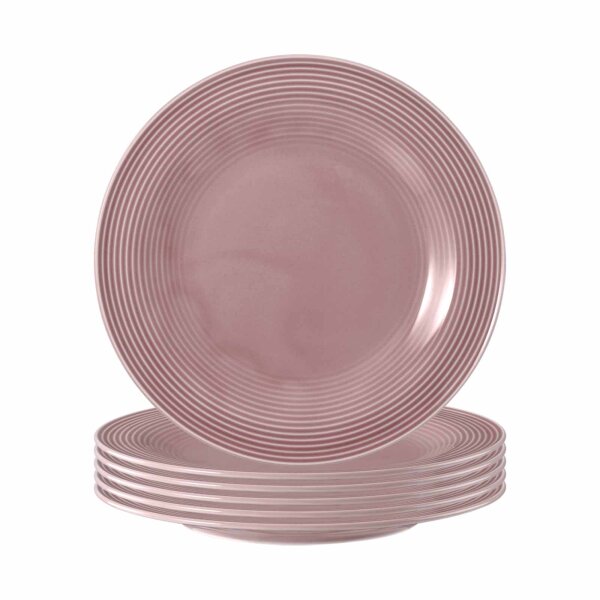 Seltmann Weiden Beat Color Glaze Frühstücksteller ø 23,3 cm 6er Set - Altrosa
