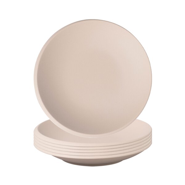 Villeroy & Boch NewMoon beige Schale flach ø 25 cm 6er Set