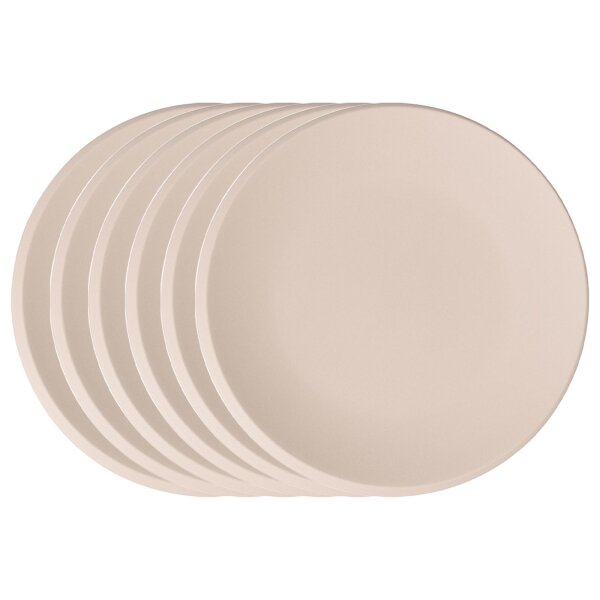 Villeroy & Boch NewMoon beige Speiseteller ø 27 cm 6er Set