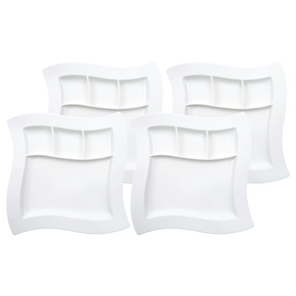 Villeroy & Boch NewWave Grillteller 27 x 27 cm 4er Set