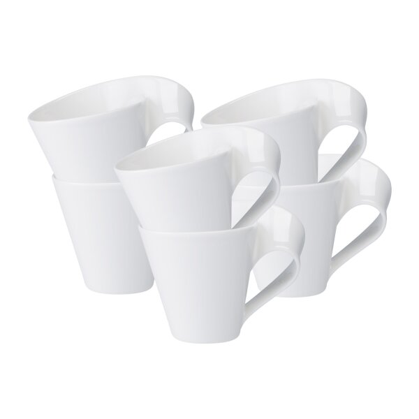 Villeroy & Boch NewWave Caffè Becher mit Henkel 250 ml 6er Set