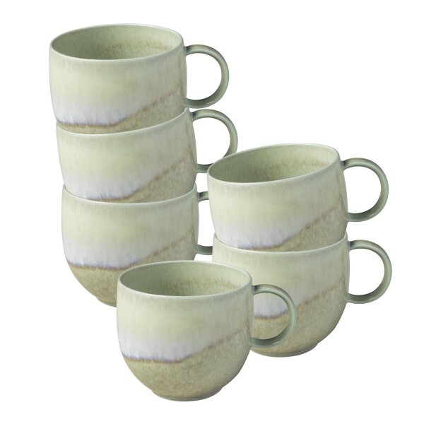like. by Villeroy & Boch Perlemor Alga Henkelbecher 290 ml 6er Set