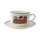 Villeroy & Boch Design Naif Cappuccinotasse mit Untertasse 330 ml