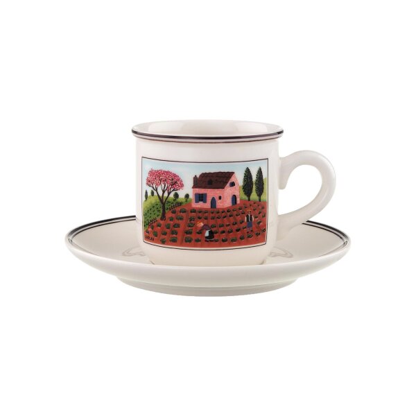 Villeroy & Boch Design Naif Kaffeetasse mit Untertasse 200 ml