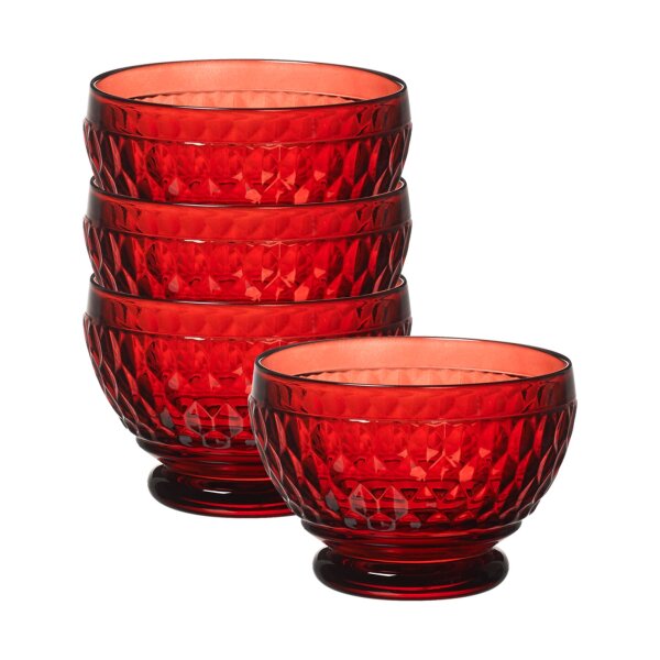 Villeroy & Boch Boston Coloured Dessertschale ø 11,7 cm 4er Set - Rot