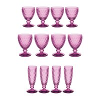 Villeroy & Boch Boston Coloured Weißwein- & Sektgläser Set 12er Set - berry