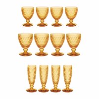 Villeroy & Boch Boston Coloured Weißwein- & Sektgläser Set 12er Set - saffron