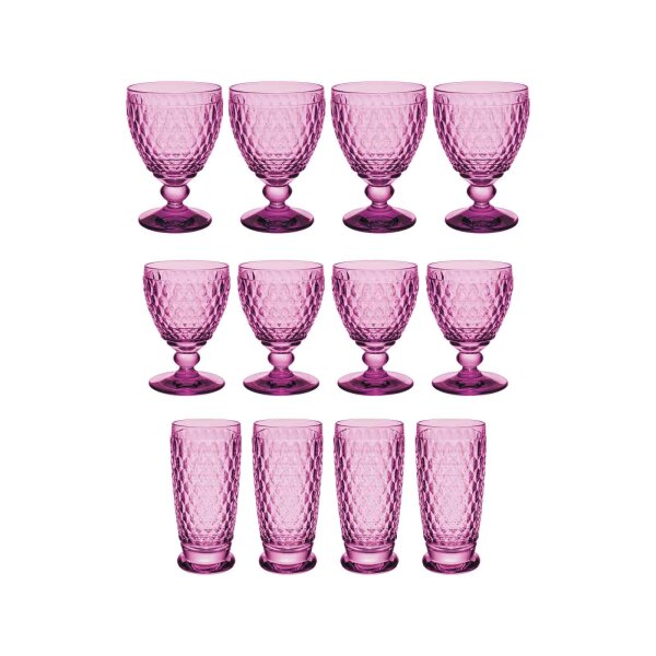 Villeroy & Boch Boston Berry Wein- & Longdrinkgläser 12er Set