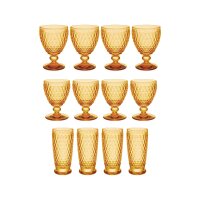 Villeroy & Boch Boston Coloured Wein- & Longdrinkgläser 12er Set - saffron