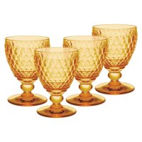 Villeroy & Boch Boston Coloured Weißweinglas 230 ml 4er Set - Saffron