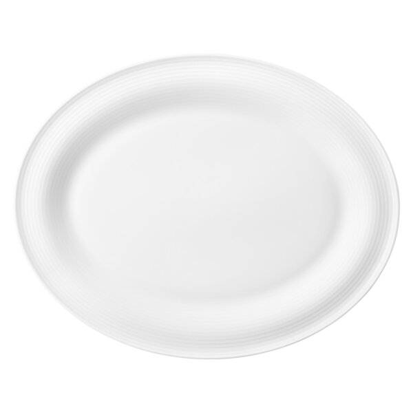 Seltmann Weiden Beat Color Glaze Servierplatte oval 35 x 28 cm - Weiß