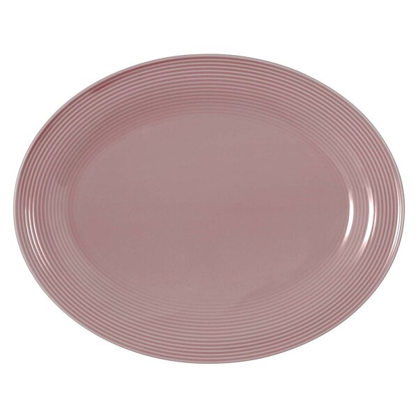 Seltmann Weiden Beat Color Glaze Servierplatte oval 35 x 28 cm - Altrosa