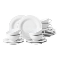 Seltmann Weiden Beat Color Glaze Teeservice 18-teilig - Weiß