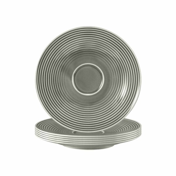 Seltmann Weiden Beat Color Glaze Untertasse ø 16,7 cm 6er Set - Perlgrau
