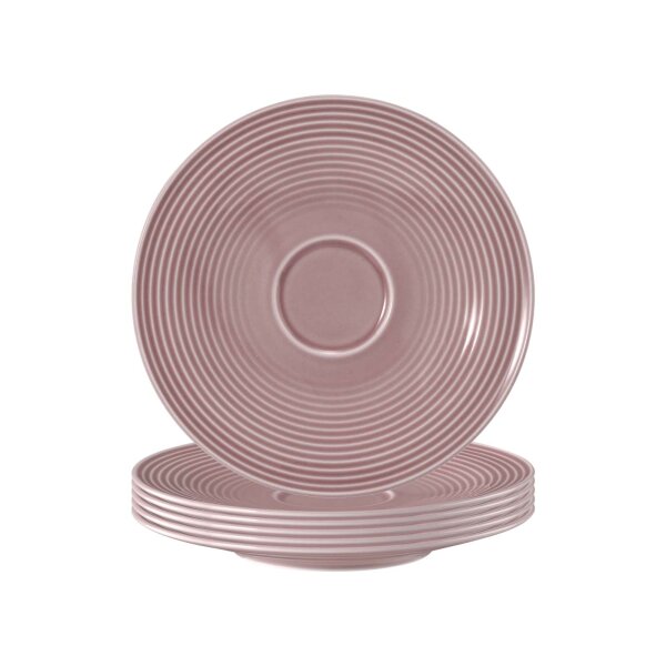 Seltmann Weiden Beat Color Glaze Untertasse ø 16,7 cm 6er Set - Altrosa