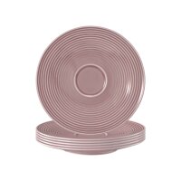 Seltmann Weiden Beat Color Glaze Untertasse ø 16,7 cm 6er Set - Altrosa