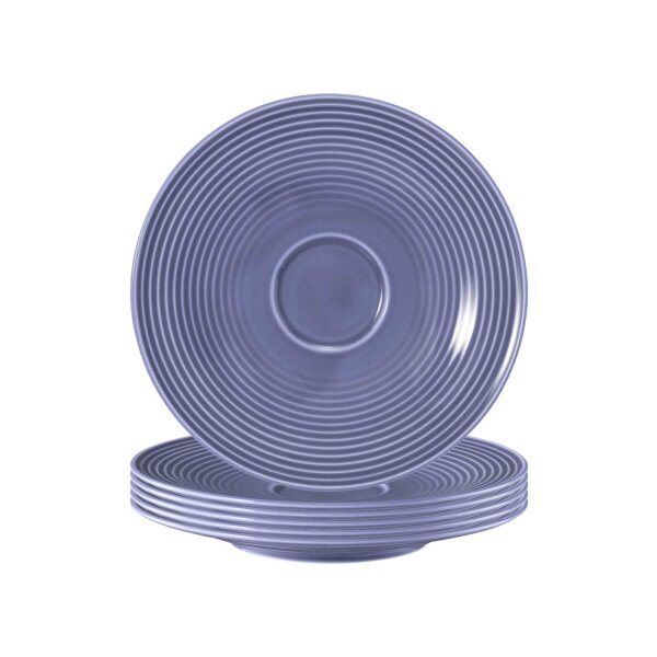 Seltmann Weiden Beat Color Glaze Untertasse ø 16,7 cm 6er Set - Fliederblau