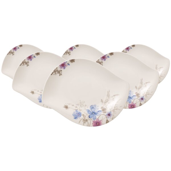 Villeroy & Boch Mariefleur Gris Serve & Salad Schale 34 x 26 cm 6er Set