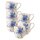 Villeroy & Boch Mariefleur Gris Basic Kaffeebecher 260 ml 6er Set