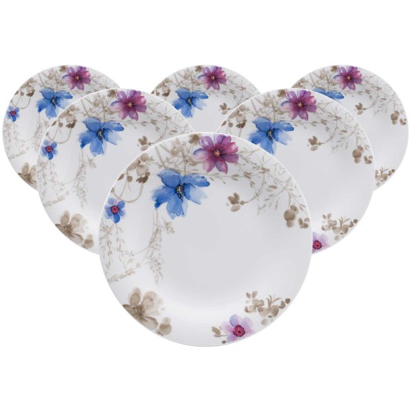 Villeroy & Boch Mariefleur Gris Basic Speiseteller ø 26,8 cm 6er Set