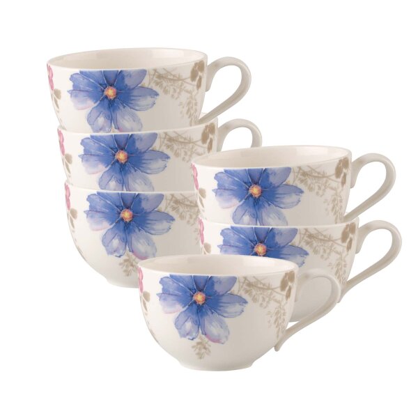 Villeroy & Boch Mariefleur Gris Basic Frühstückstasse 290 ml 6er Set