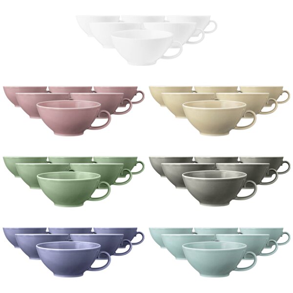 Seltmann Weiden Beat Color Glaze Teetasse 140 ml 6er Set - Variante