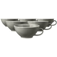 Seltmann Weiden Beat Color Glaze Teetasse 140 ml 6er Set - Perlgrau
