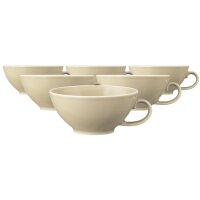 Seltmann Weiden Beat Color Glaze Teetasse 140 ml 6er Set - Sandbeige
