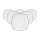 Seltmann Weiden Lido Black Line Teeuntertasse 13 x 13 cm 6er Set