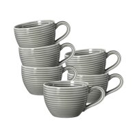 Seltmann Weiden Beat Color Glaze Espressotasse 0,11 l 6er Set - Perlgrau