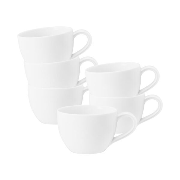 Seltmann Weiden Beat Color Glaze Espressotasse 0,11 l 6er Set - Weiß