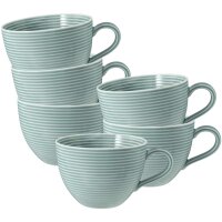 Seltmann Weiden Beat Color Glaze Milchkaffeetasse 0,35 l 6er Set - Arktisblau